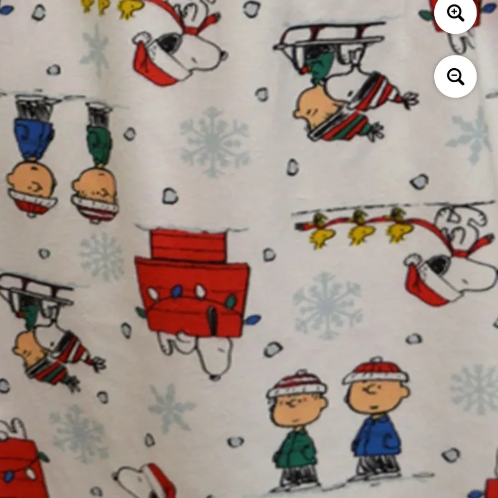 Peanuts Gang Charlie Brown Girls Long Sleeve Nightgown Pajamas 8 NEW